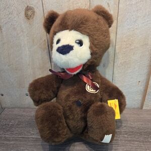 VTG 1976 Classic Teddy Bear 15” Animal Fair Brown Plush 70s Retro Stuffed Animal